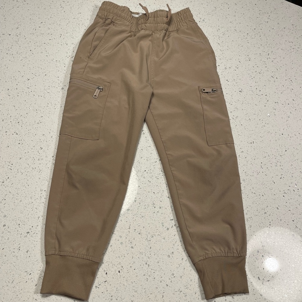 abercrombie kids Tan Cargo Jogger Sweatpants